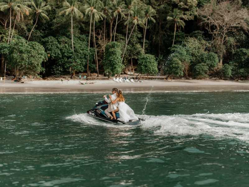 Jet Ski Wedding at Playa Fantasia